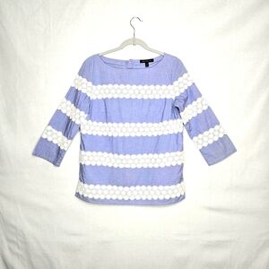 Banana Republic top. Chambray/lace. Size Small.